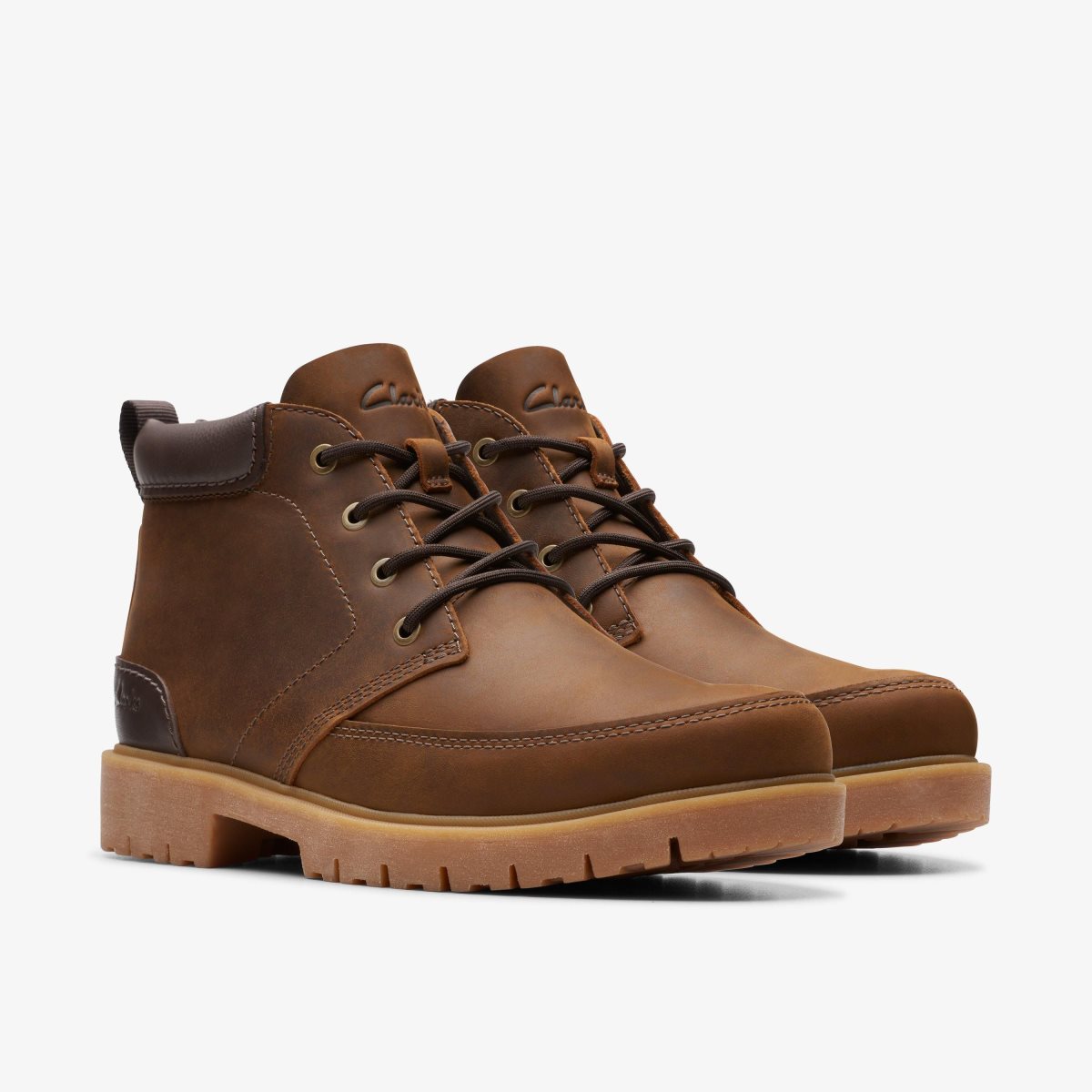 Clarks Rossdale Mid Beeswax Leather Støvler Herre Beeswax | QNDLF-1627