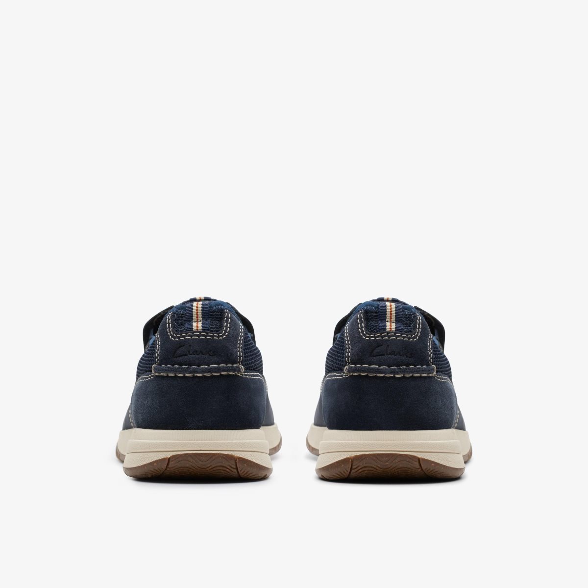 Clarks Sailview Step Navy Nubuck Wedge & Slip On Sko Herre Mørkeblå | UVHJI-0926