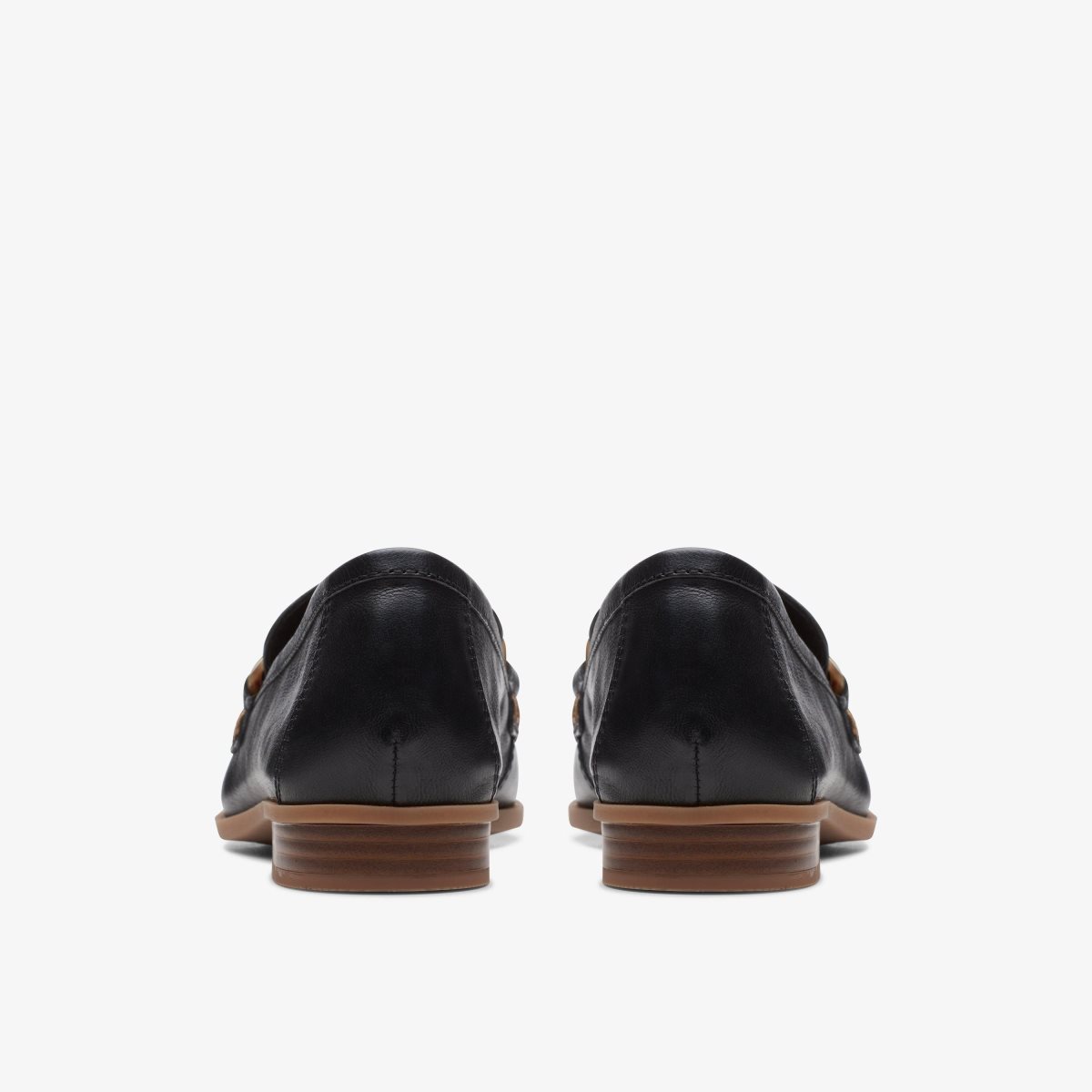 Clarks Sarafyna Iris Black Leather Slip Ons Dame Sort | FKELW-5782