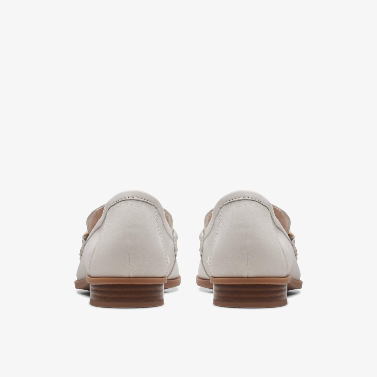 Clarks Sarafyna Iris White Leather Slip Ons Dame Hvide | XIJEZ-1956