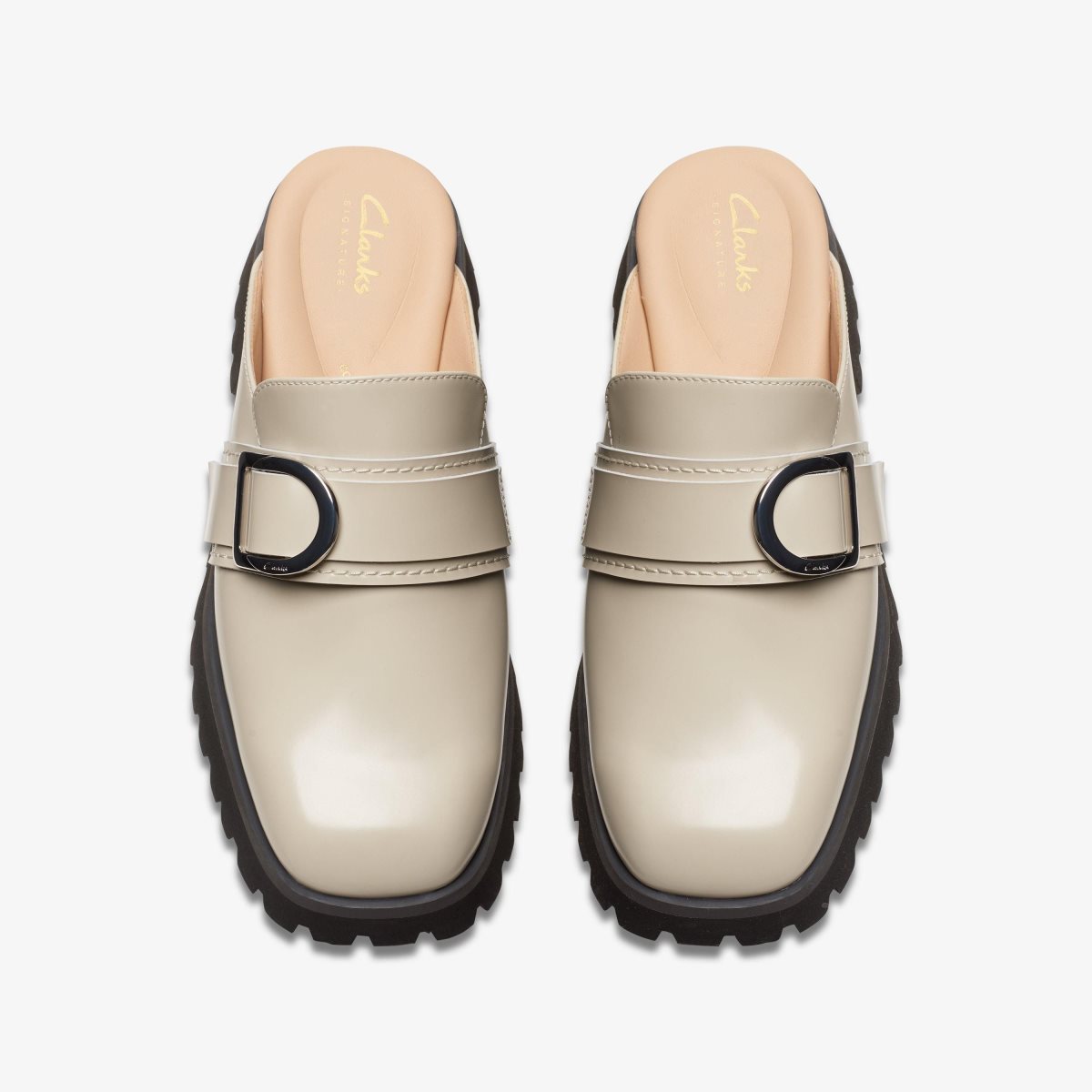 Clarks Stayso Free Ivory Leather Træsko Dame Hvide | JEOFK-7532