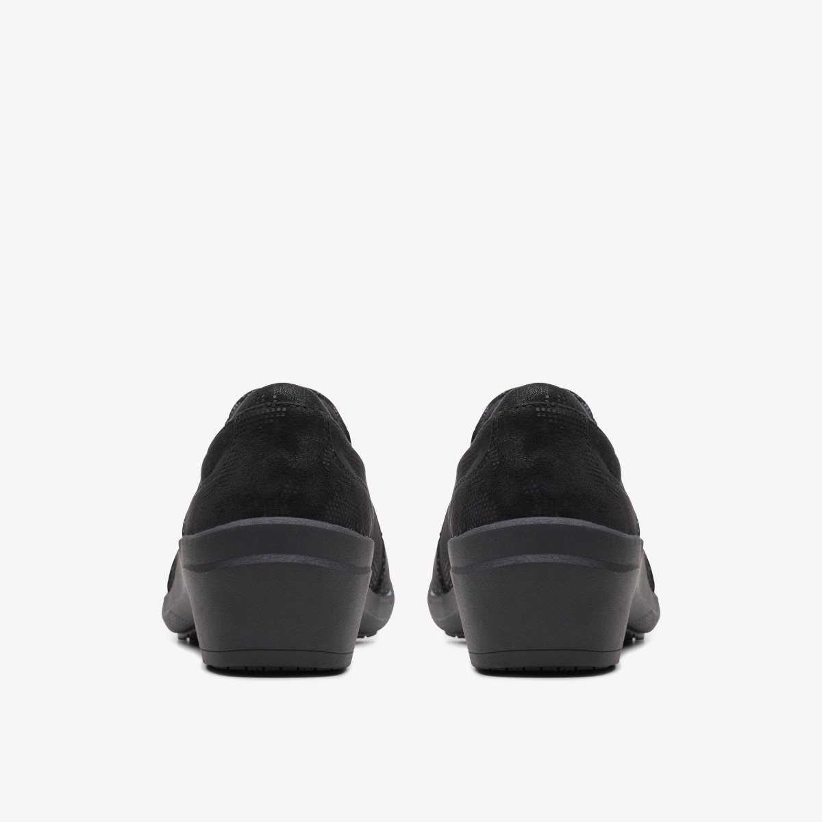 Clarks Talene Pace Black Interest Slip Ons Dame Sort | UQMFP-6872