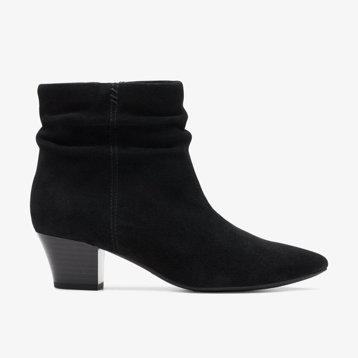 Clarks Teresa Skip Black Suede Støvler Dame Sort | OCFVP-7302