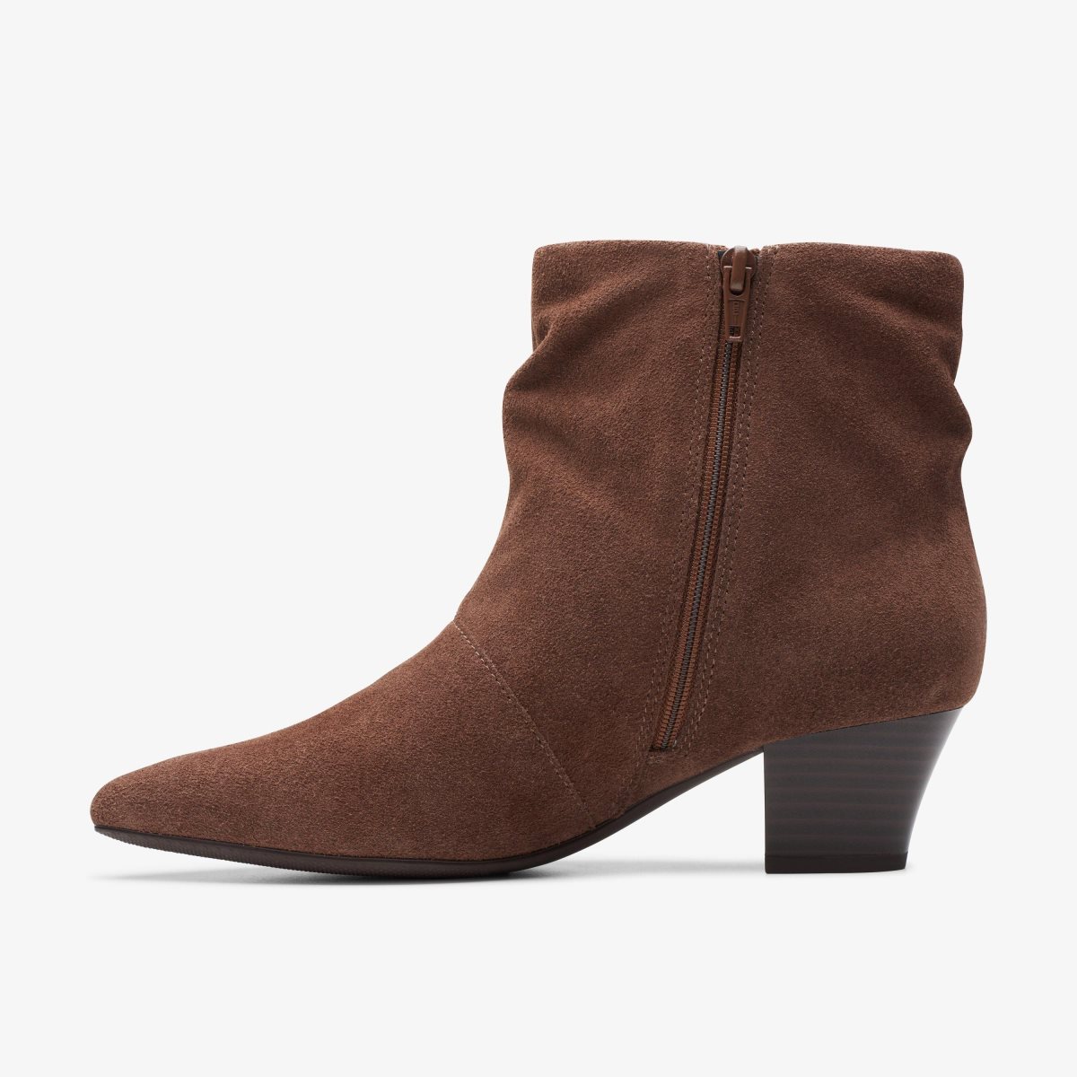 Clarks Teresa Skip Taupe Suede Støvler Dame Grå Brune | PIROL-0651