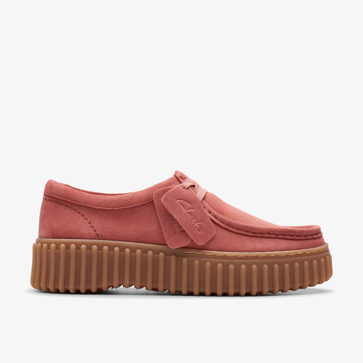 Clarks Torhill Bee Dusty Rose Suede Platform Sko Dame Lyserød | BFGOD-3046