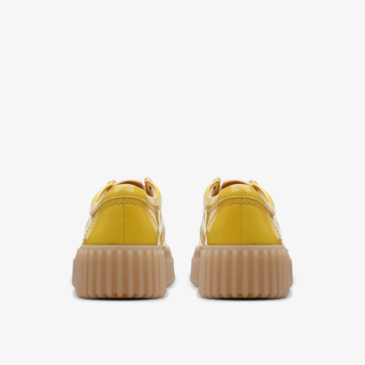 Clarks Torhill Bee Yellow Patent Platform Sko Dame Gul | NDQBG-6475