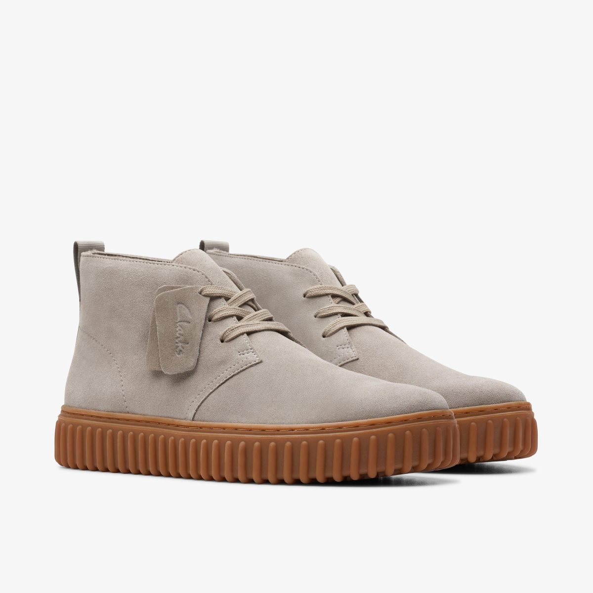 Clarks Torhill Desert Boot Light Grey Suede Støvler Herre Lysegrå | ECLSU-2683