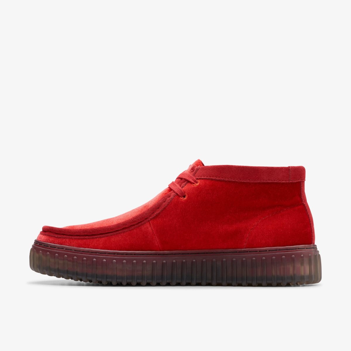 Clarks Torhill Hi Red Velvet Støvler Herre Rød | RSJOC-7314