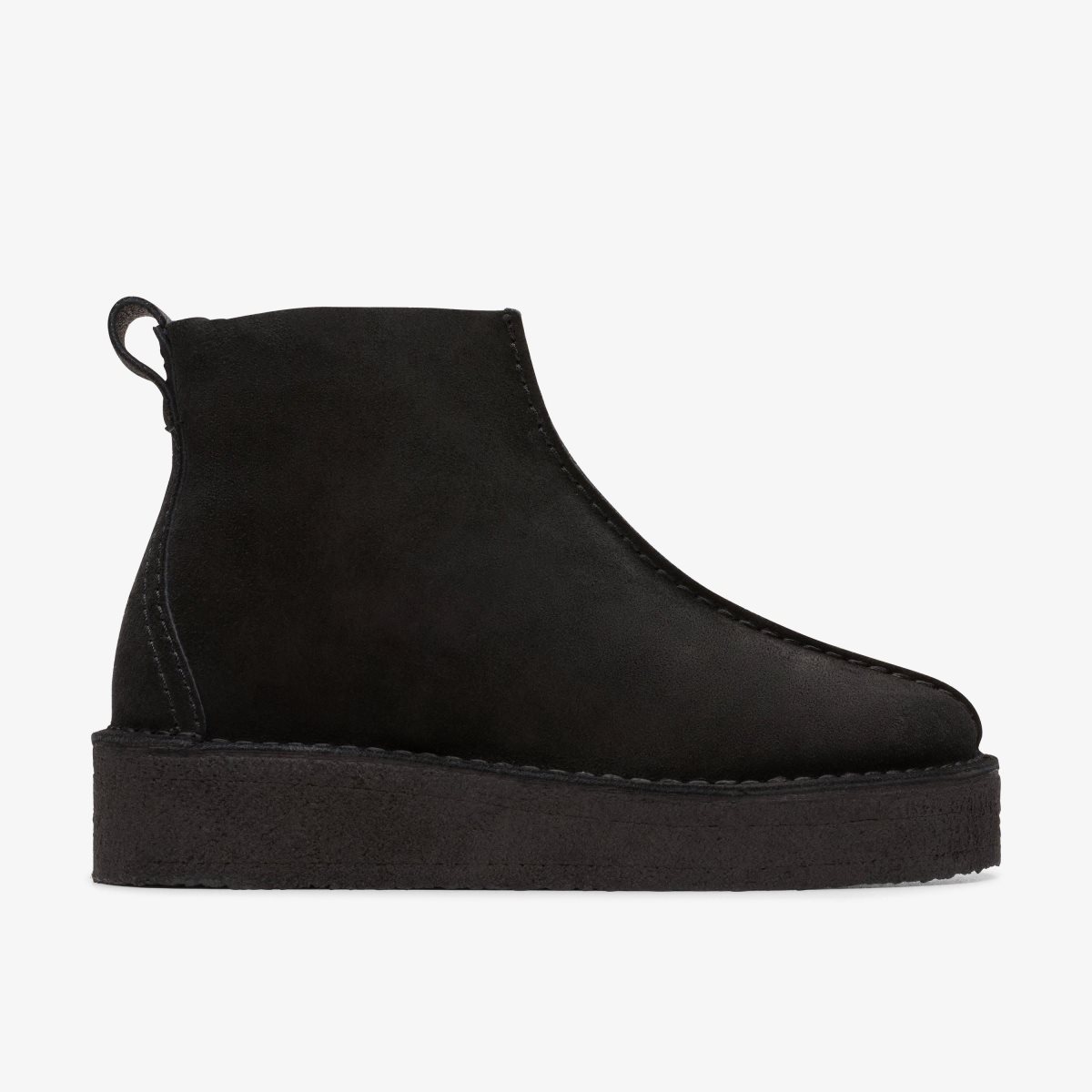 Clarks Trek Wedge Boot Black Suede Støvler Dame Sort | KYHTG-2531