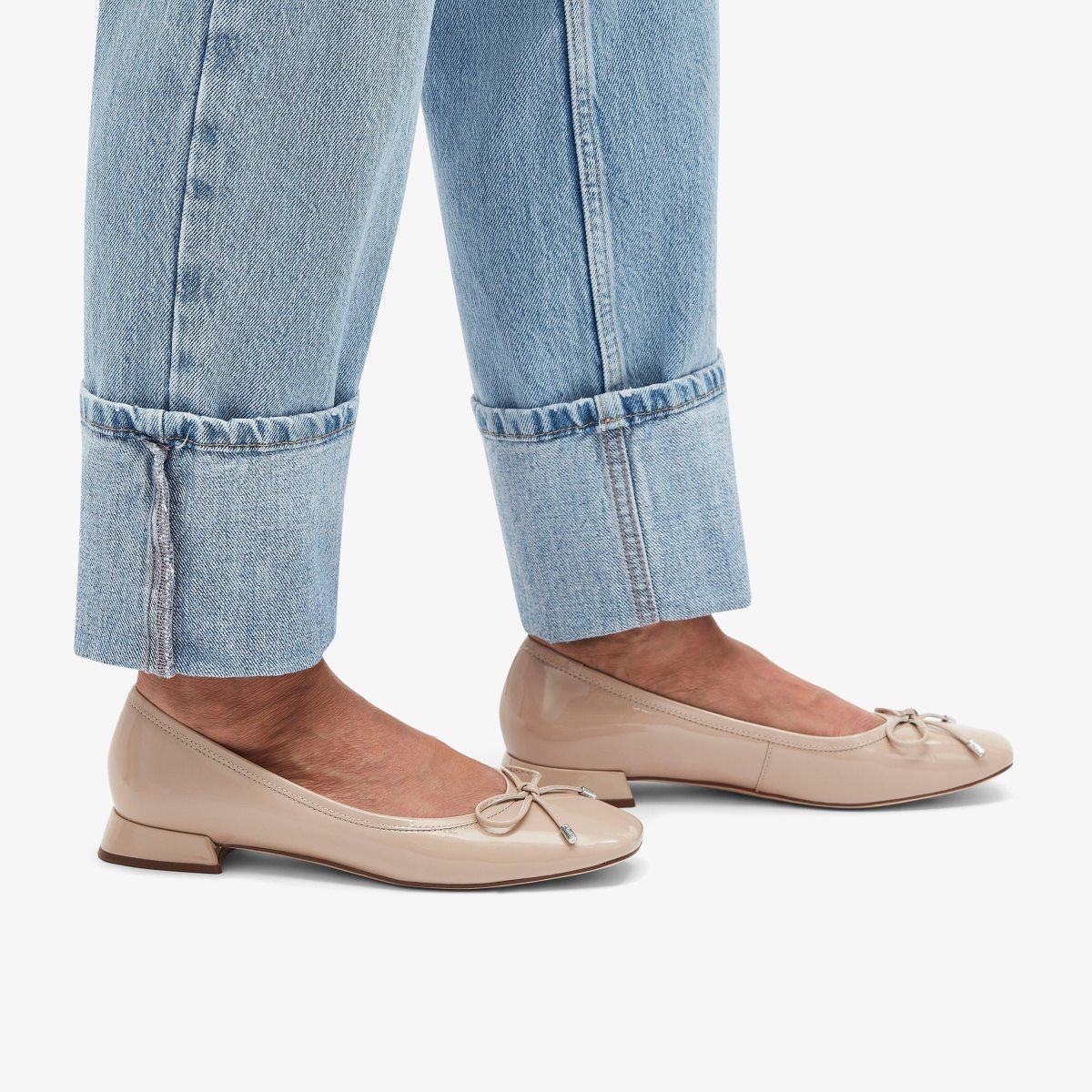 Clarks Ubree 15 Step Sand Patent Slip Ons Dame Brune | ISGHY-6053