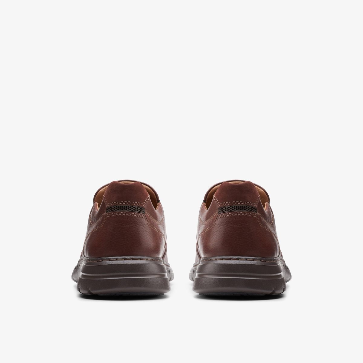 Clarks Un Brawley Step Mahogany Leather Pæne Sko Herre Mahogany | TIWYL-9634