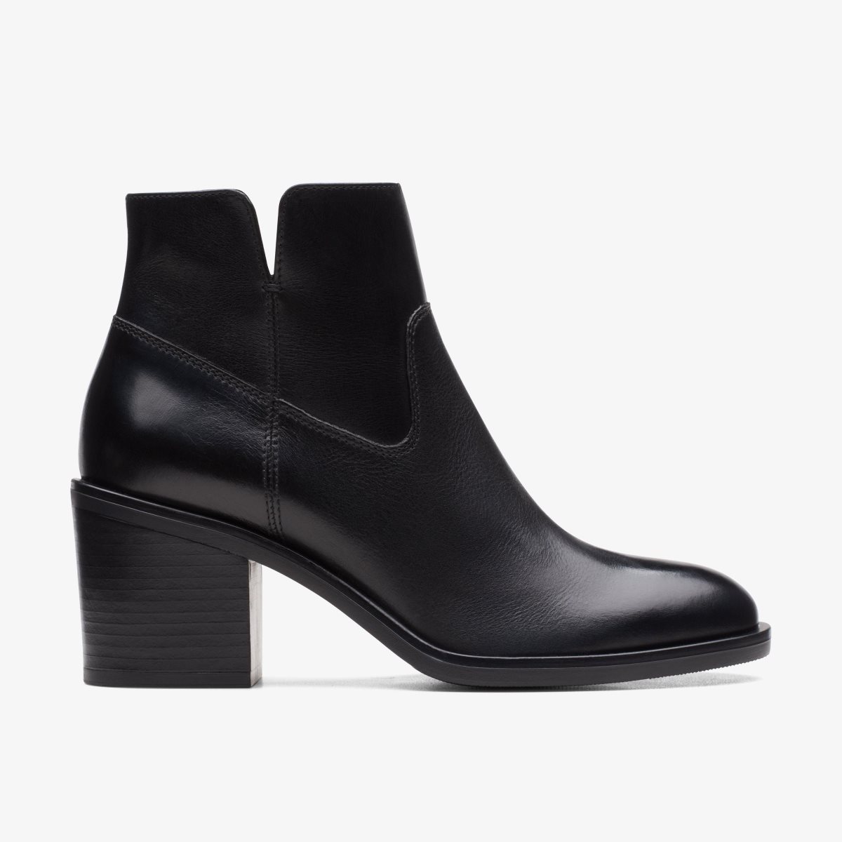 Clarks Valvestino Lo Black Leather Støvler Dame Sort | ZVGDS-4679