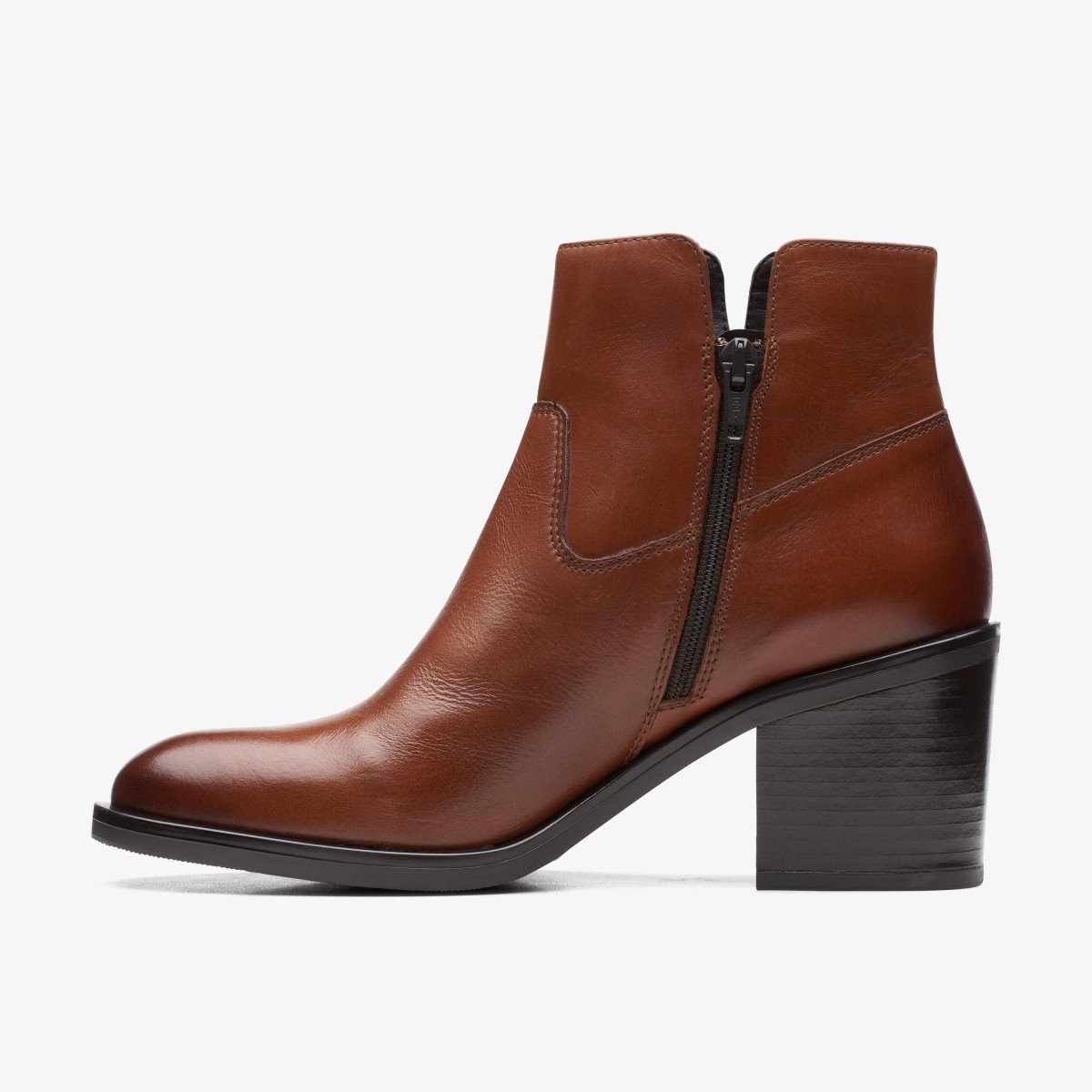 Clarks Valvestino Lo Dark Tan Leather Støvler Dame Mørkebrune | NHTKX-7289