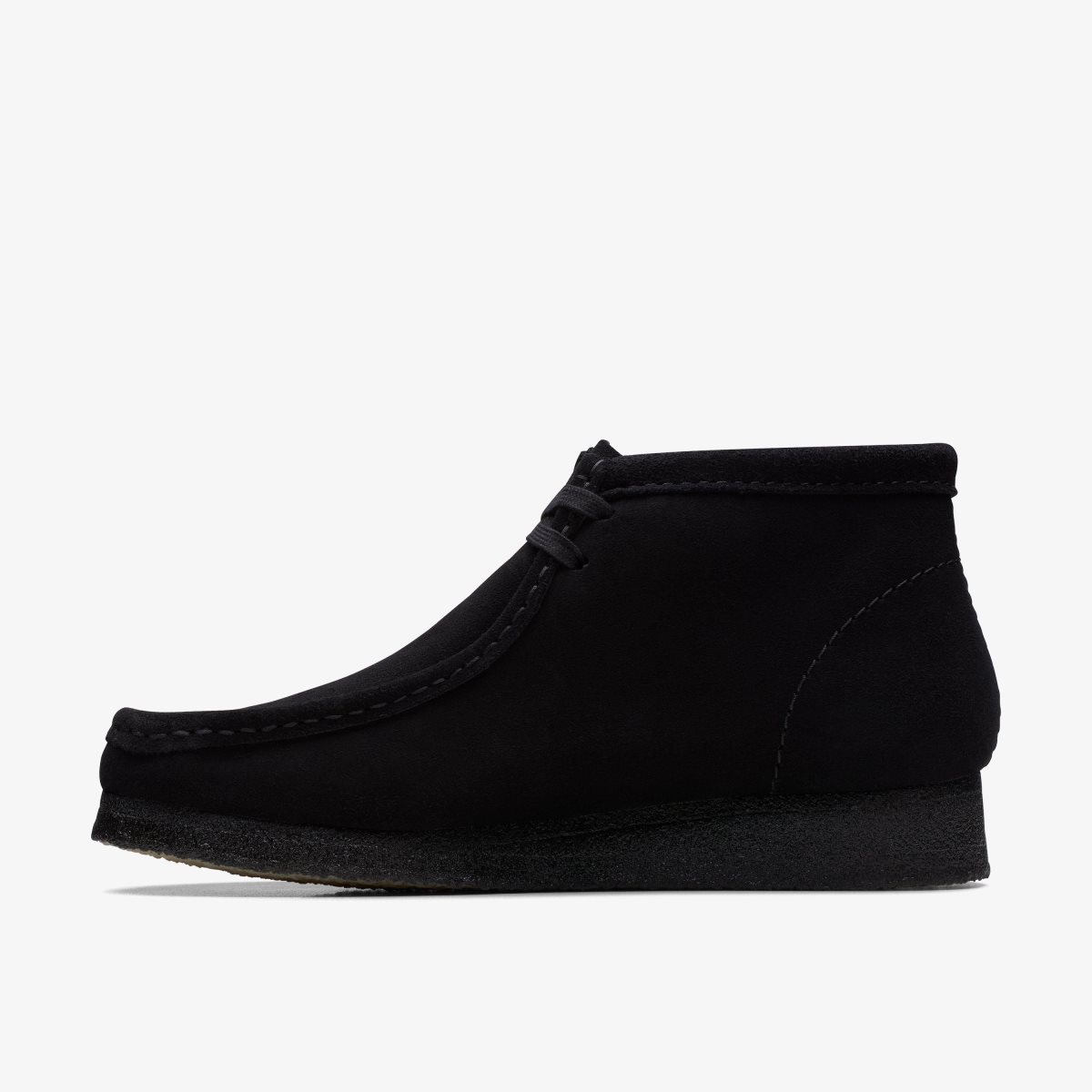 Clarks Wallabee Boot Black Suede Wallabees Herre Sort | VAFWK-4138