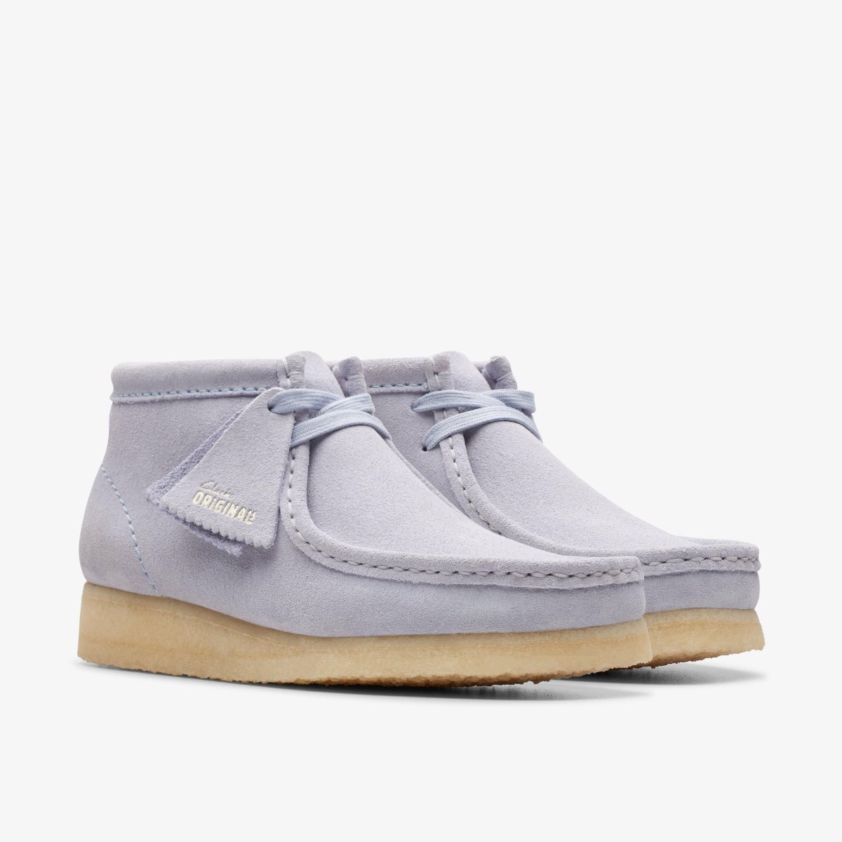 Clarks Wallabee Boot Cloud Grey Suede Støvler Dame Grå | RNLEK-9306