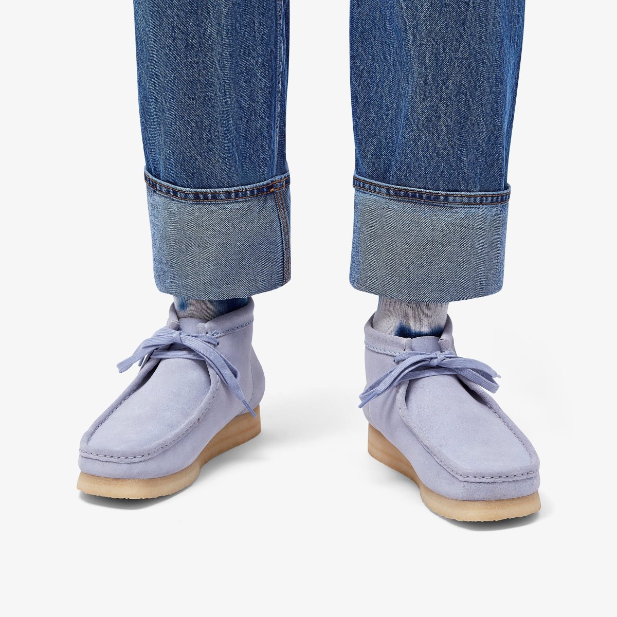 Clarks Wallabee Boot Cloud Grey Suede Wallabees Herre Grå | ZFTMR-6425