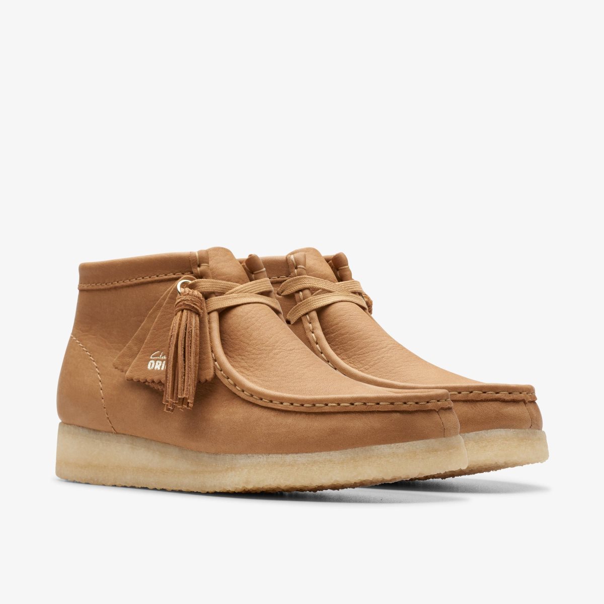 Clarks Wallabee Boot Mid Tan Leather Støvler Dame Brune | GFLSN-0438