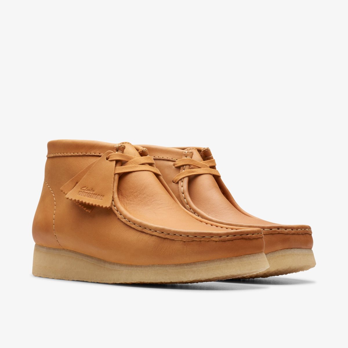 Clarks Wallabee Boot Mid Tan Leather Wallabees Herre Brune | FCAQO-2841