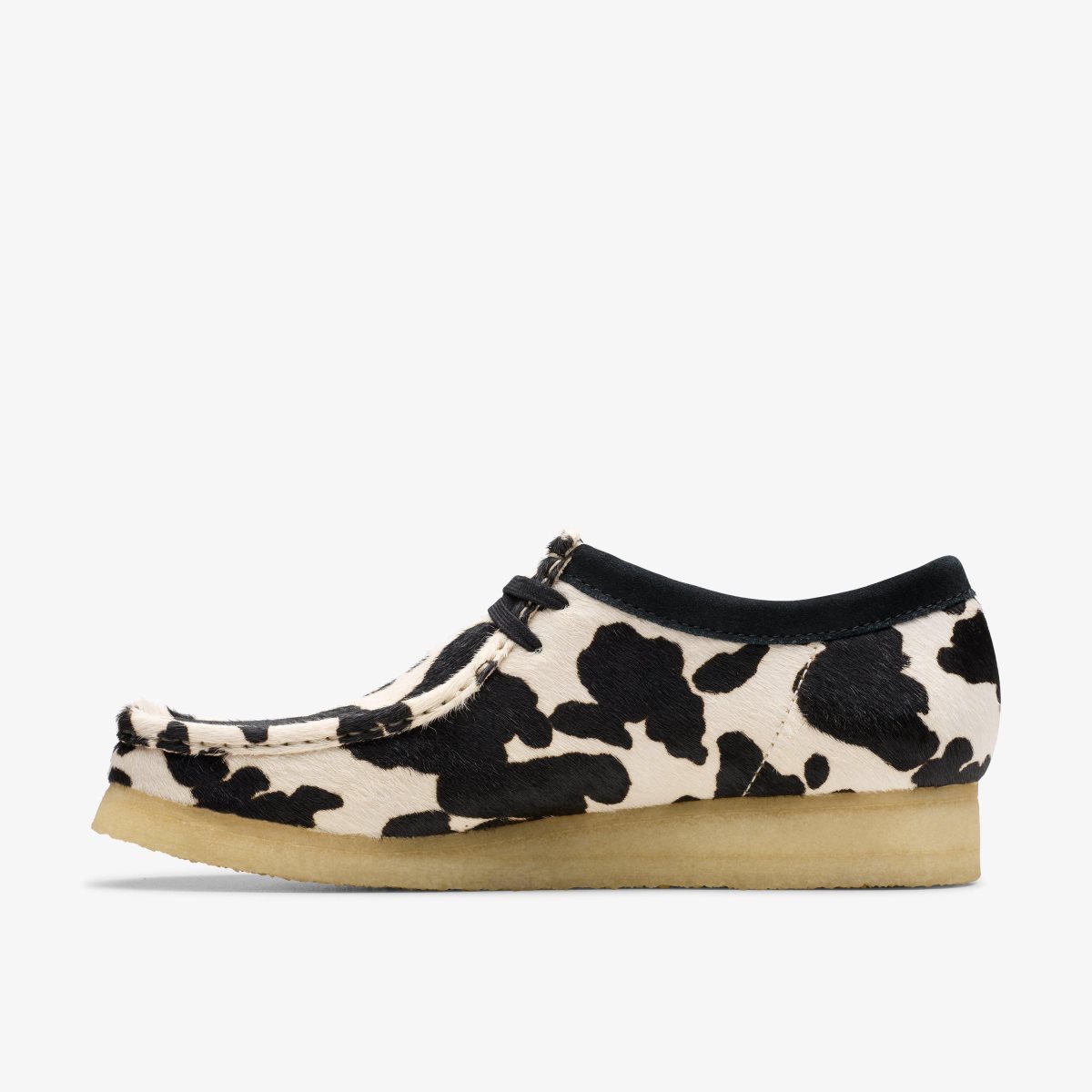 Clarks Wallabee Cow Print HairOn Wallabees Herre Cow Print HairOn | LCFPB-8179