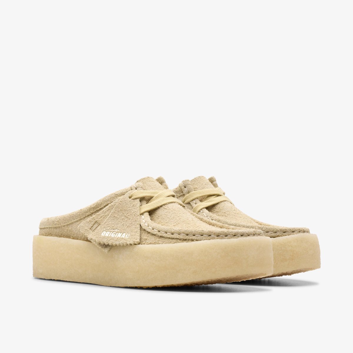 Clarks Wallabee Cup Lo Light Maple Træsko Dame Lyse | SOYRH-6049