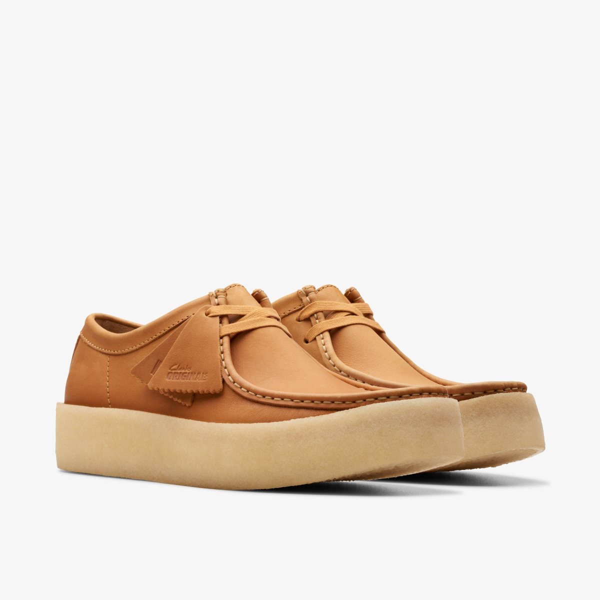 Clarks Wallabee Cup Mid Tan Leather Wallabees Herre Brune | QMRLJ-1607