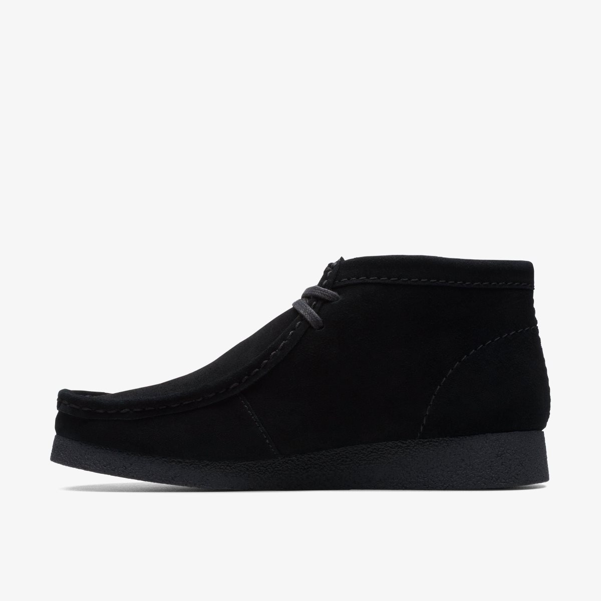 Clarks Wallabee EVO Boot Black Suede Støvler Herre Sort | HFYKX-2563