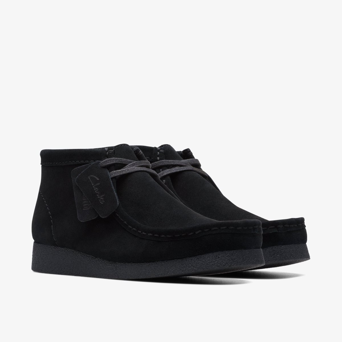 Clarks Wallabee EVO Boot Black Suede Støvler Herre Sort | HFYKX-2563