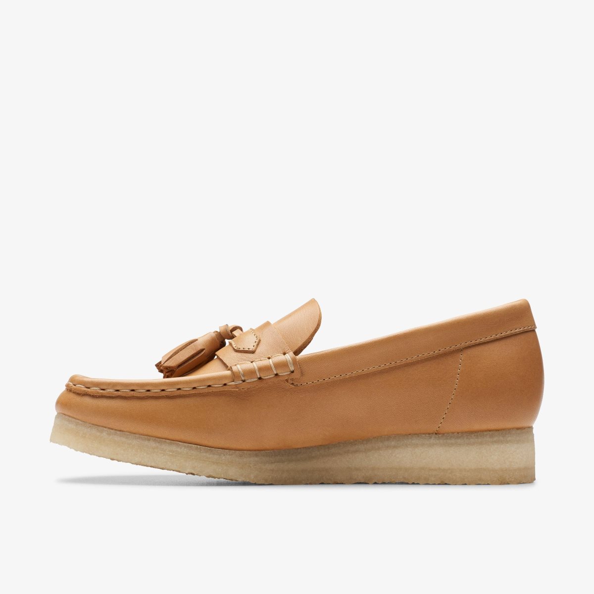 Clarks Wallabee Loafer Mid Tan Leather Slip Ons Dame Brune | UGLKH-0295