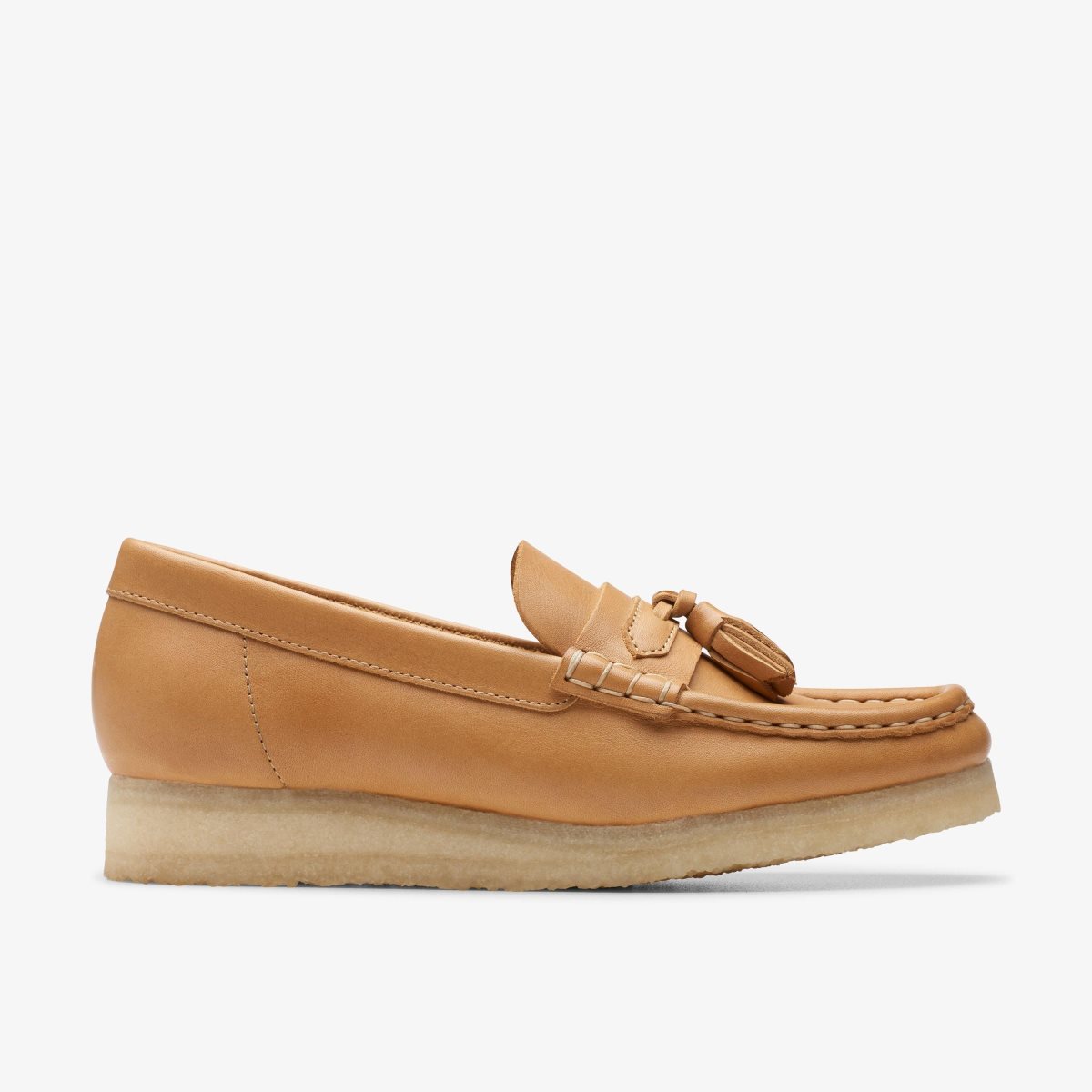 Clarks Wallabee Loafer Mid Tan Leather Slip Ons Dame Brune | UGLKH-0295