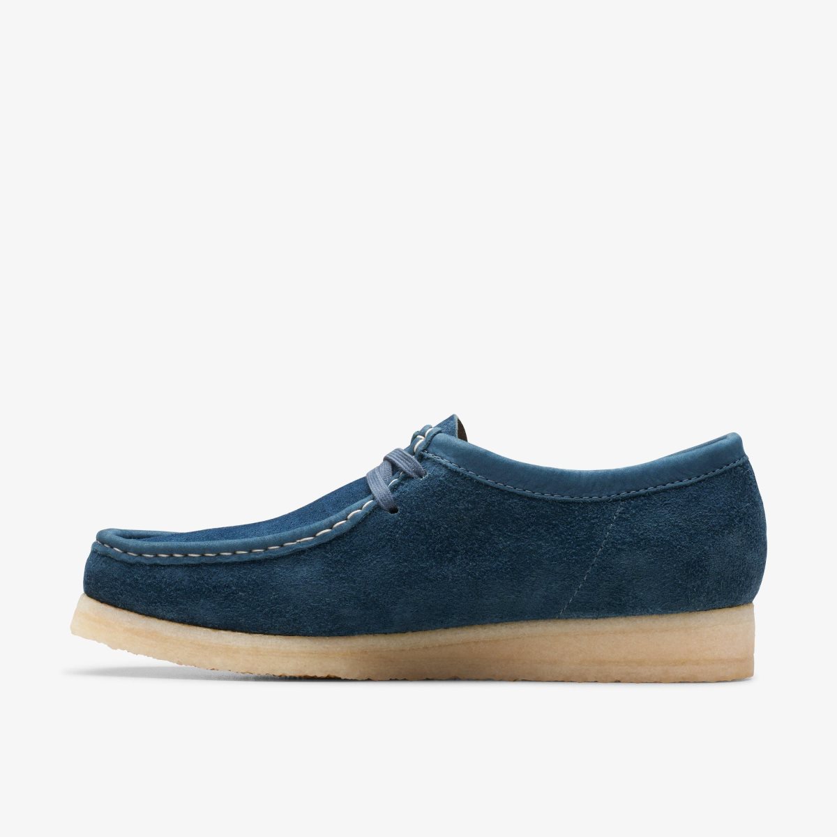 Clarks Wallabee Navy/Teal Suede Wallabees Herre Mørkeblå Turkis | UAYGC-5063