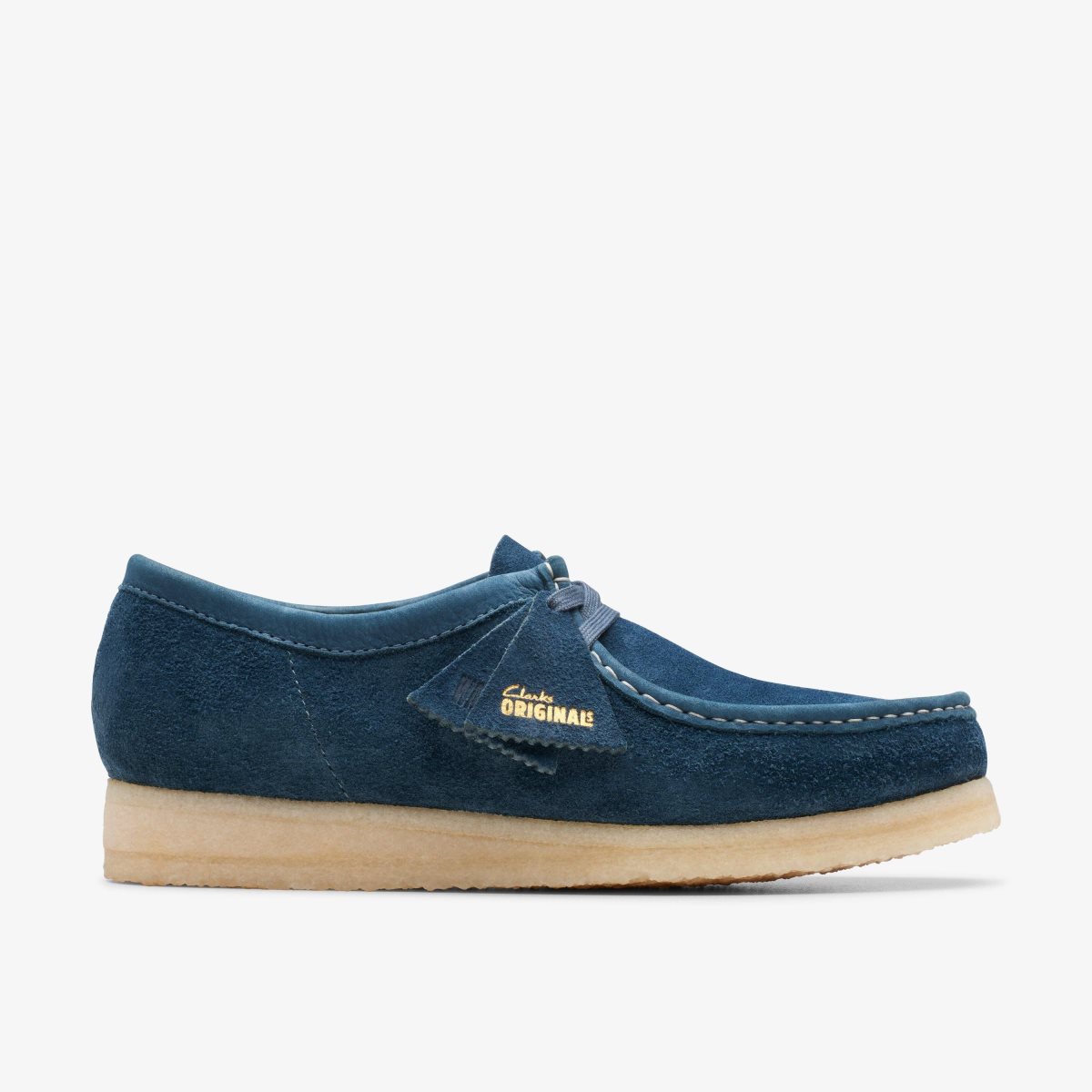 Clarks Wallabee Navy/Teal Suede Wallabees Herre Mørkeblå Turkis | UAYGC-5063