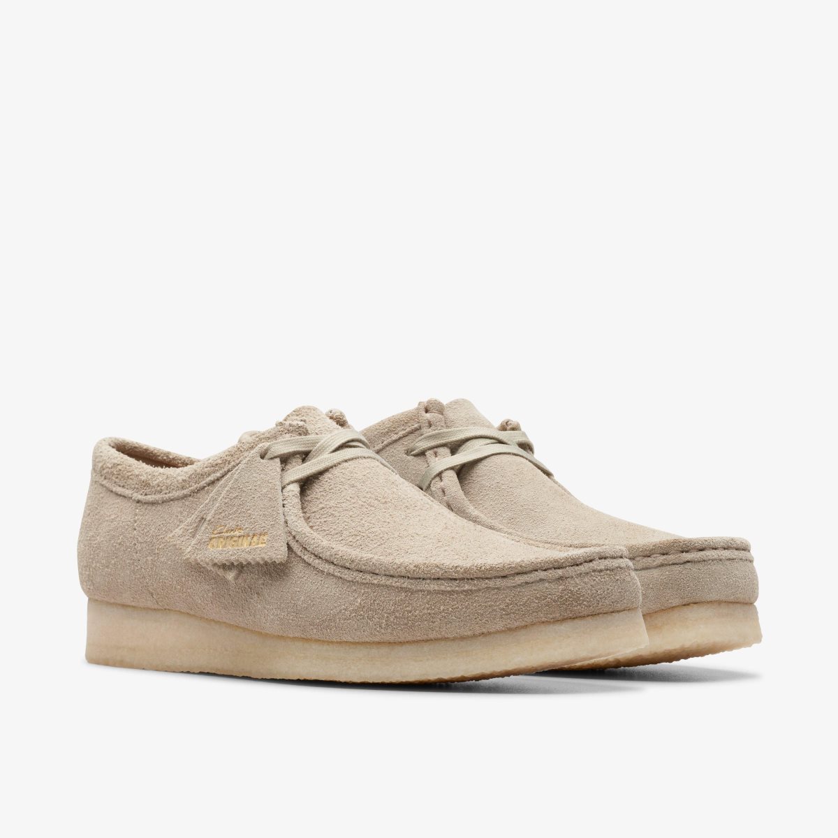 Clarks Wallabee Pale Grey Suede Wallabees Herre Grå | EAZIR-1345