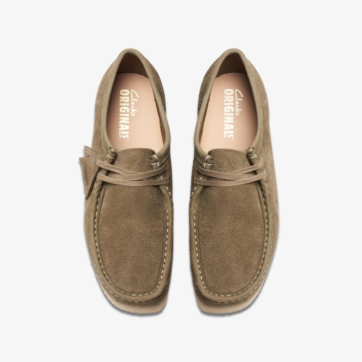 Clarks Wallabee Pale Khaki Suede Wallabees Herre Khaki | VOZWT-7865