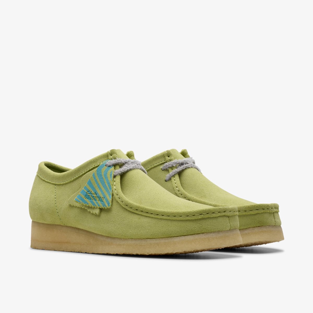 Clarks Wallabee Pale Lime Suede Wallabees Herre undefined | UWHBZ-9561