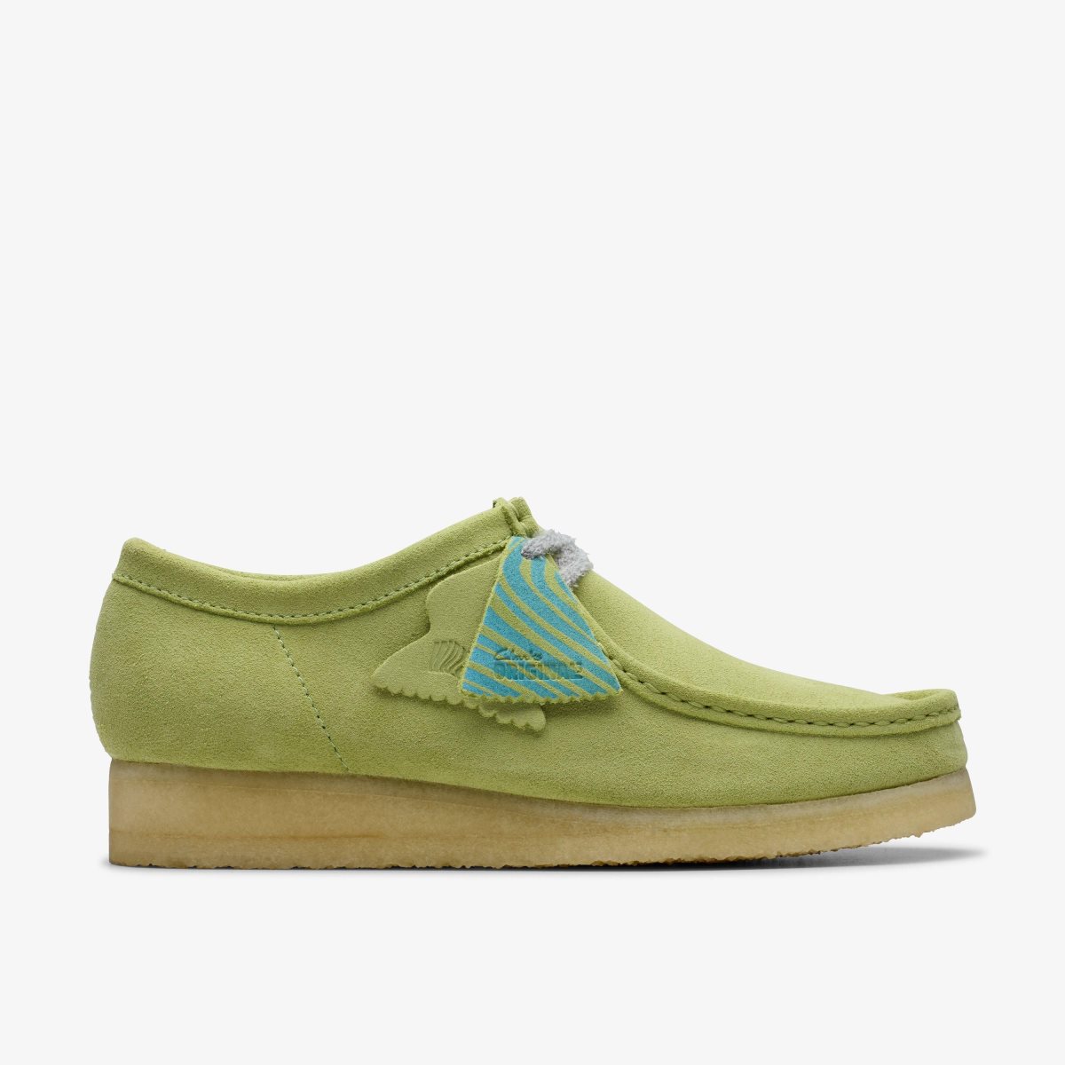 Clarks Wallabee Pale Lime Suede Wallabees Herre undefined | UWHBZ-9561