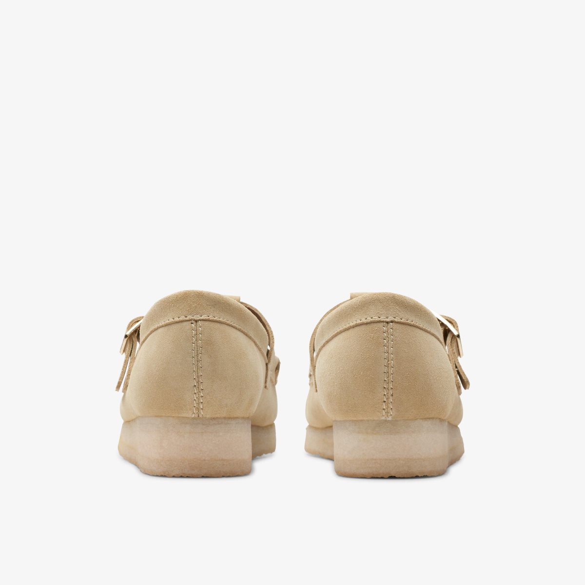 Clarks Wallabee T-Bar Maple Suede Slip Ons Dame Maple | OLNHU-4790