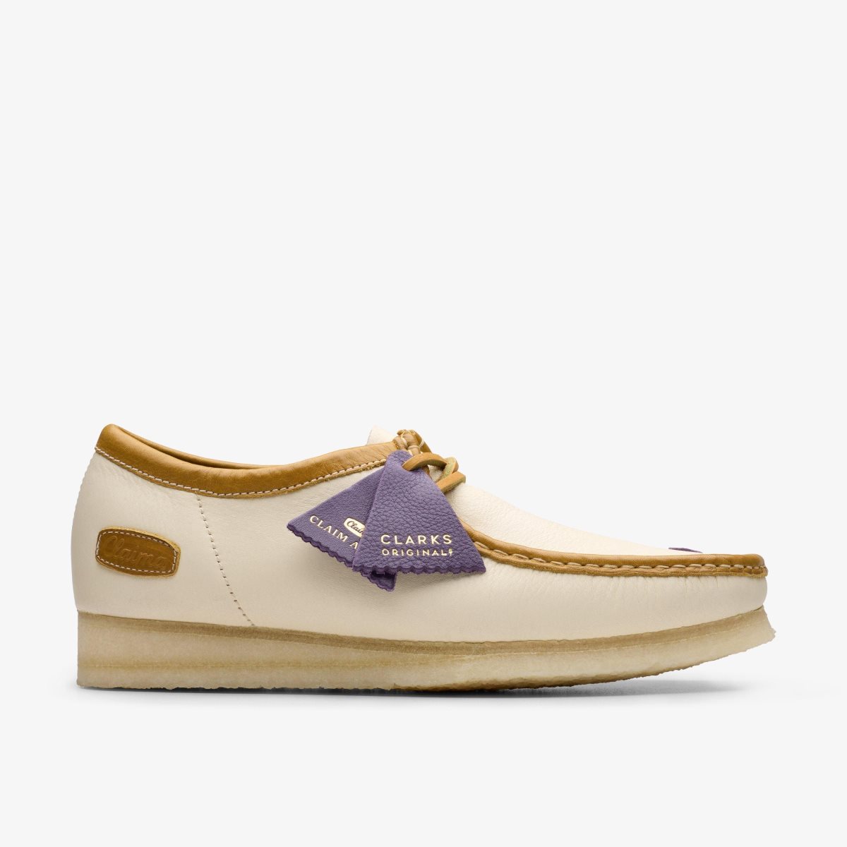 Clarks Wallabee X Claima Off White Combination Wallabees Herre Hvide | WRLOE-3051