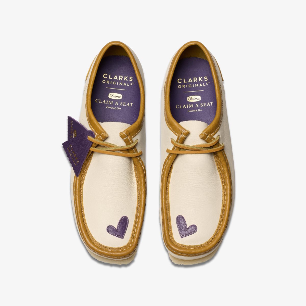 Clarks Wallabee X Claima Off White Combination Wallabees Herre Hvide | WRLOE-3051