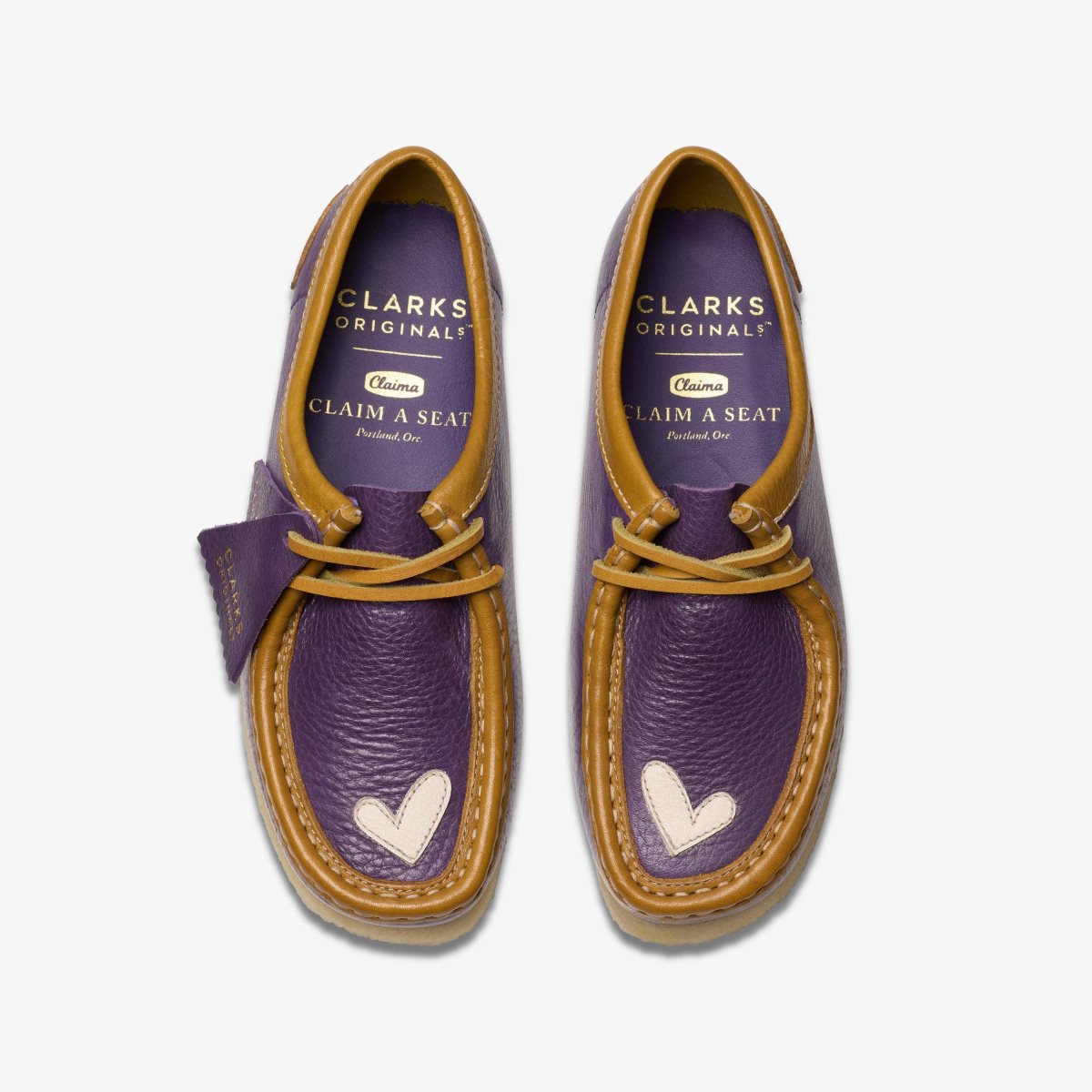 Clarks Wallabee X Claima Purple Combination Wallabees Herre Lilla | RAMBY-5312