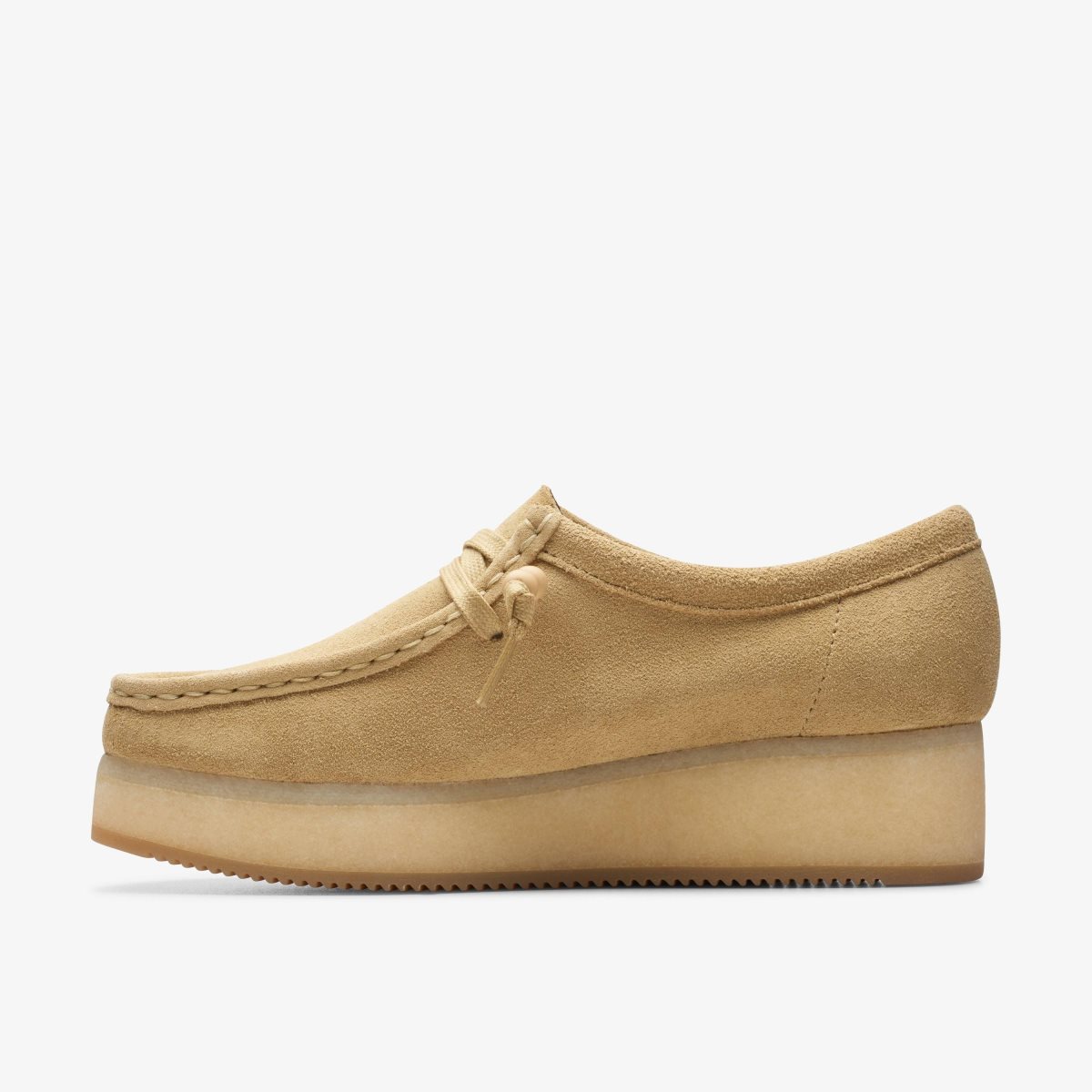 Clarks Wallacraft Bee Maple Suede Platform Sko Dame Maple | HUTAY-8503