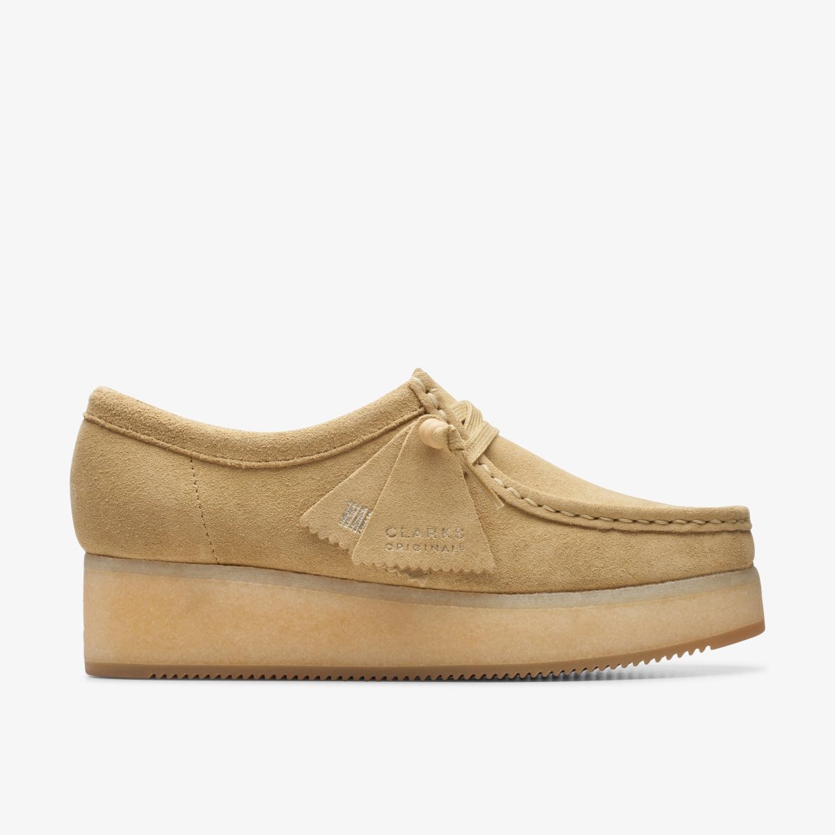 Clarks Wallacraft Bee Maple Suede Platform Sko Dame Maple | HUTAY-8503