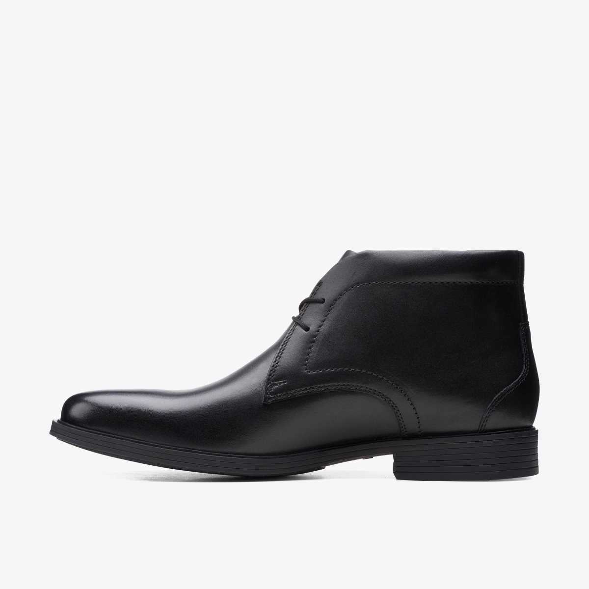 Clarks Whiddon Mid Black Pæne Sko Herre Sort | JAIET-2451